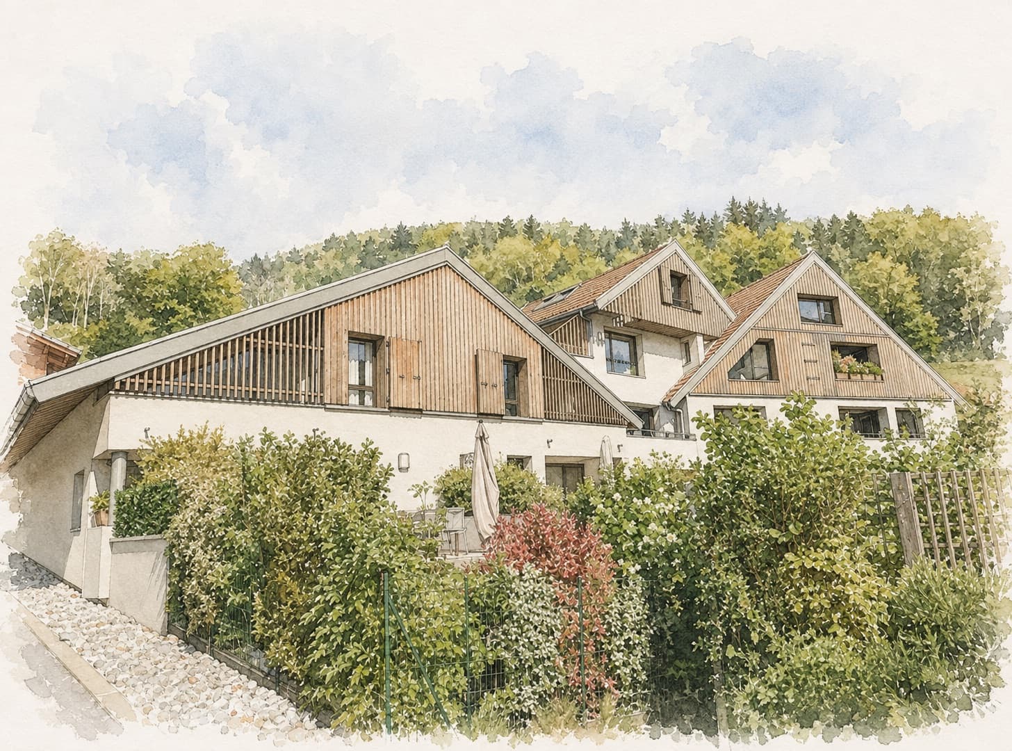 Residence les Meulières, architecture d'intérieur par GABB à Fillinges