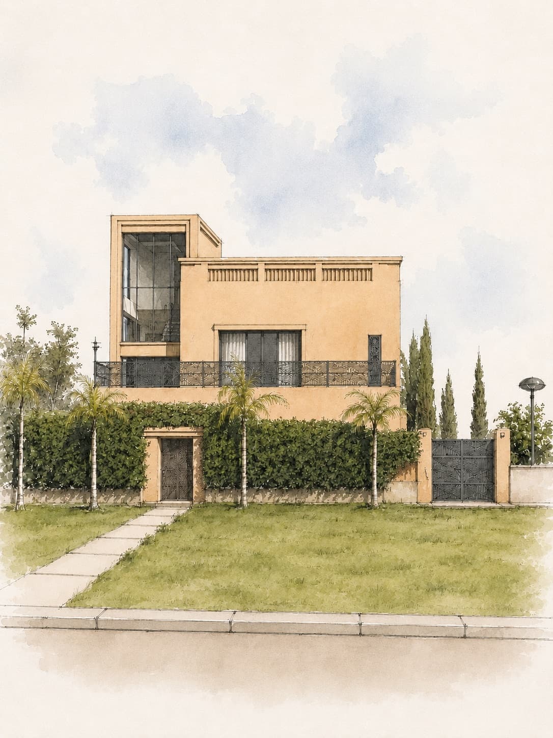 Villa Ourika, architecture d'intérieur par GABB à Marrakech